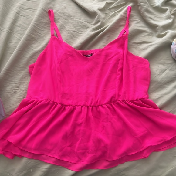 Hot Pink Crop Peplum 😽 - Picture 6 of 7